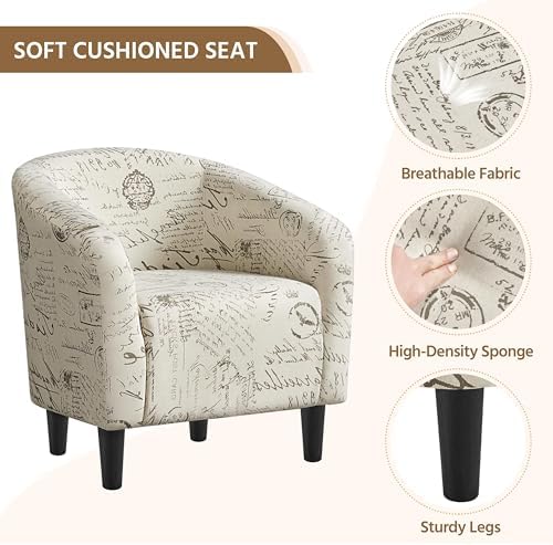 Yaheetech Compact Accent Chairs Set of 2 - Image 5