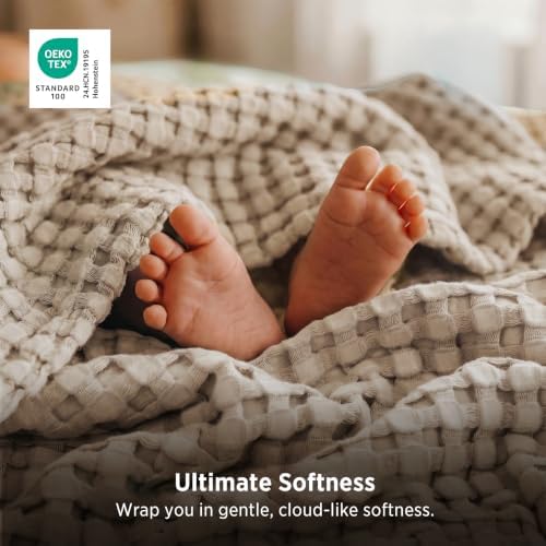 Bedsure Cooling Waffle Blanket for Hot Sleepers - Image 4
