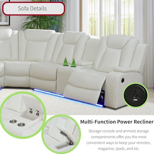 Power Recliner Sofa Sectional Sofa - Image 4