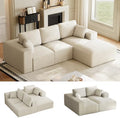 ONEMMLION 109" L-Shaped Cloud Boneless Couch Sofa by ONEMMLION