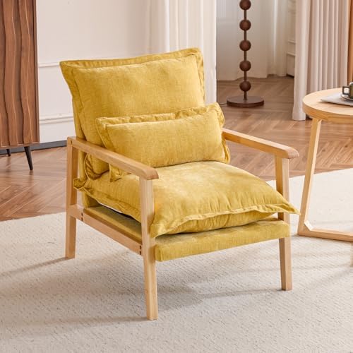 VINGLI Mid-Century Modern Cloud Accent Armchair by VINGLI