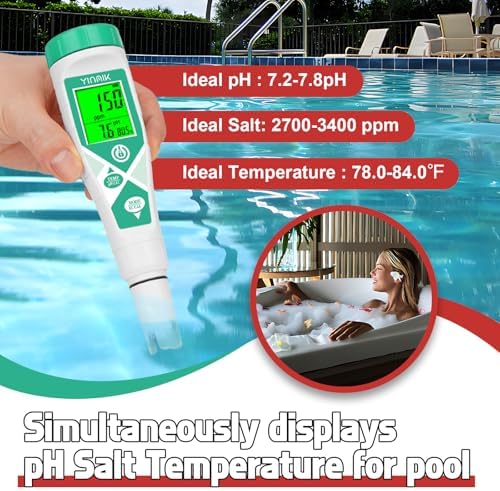 YINMIK pH Meter Salinity Tester pH Salt Meter - Image 2