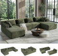MONVANE 141" U-Shaped Modular Sectional Sofa by MONVANE