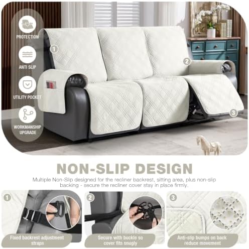 TAOCOCO Waterproof Recliner Sofa Cover Non Slip - Image 5