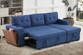 Ball & Cast L-Shape Reversible Sectional Sleeper Sofa Bed, 4 in 1 Pull Out Couch by BallCast