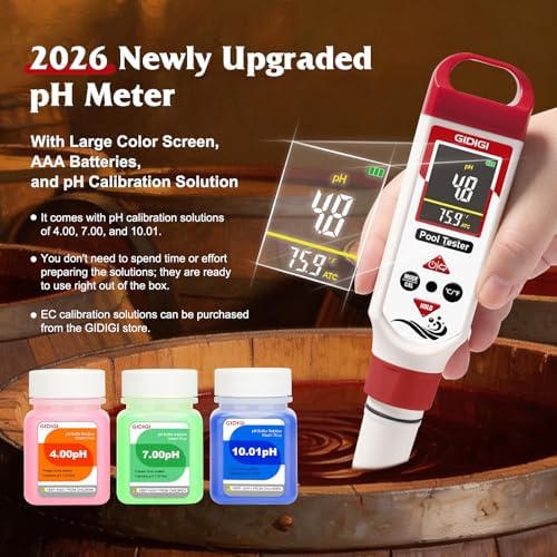 Chlorine Tester Pool Test Kit, pH Salt Chlorine Pool Water Tester - Image 4
