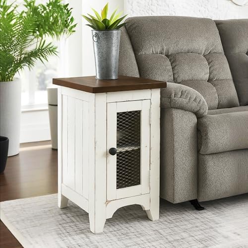 Signature Design by Ashley Wystfield Chairside End Table, Vintage White - Image 2
