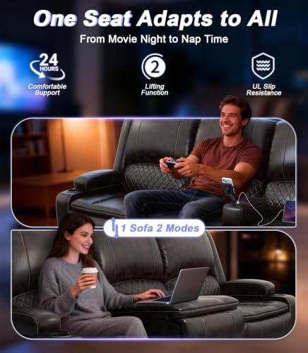 Power 3 Setaer Recliner Sofa, Wall Hugger Loveseat Recliner - Image 5