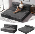 Erament Tri-Fold Futon Sofa Bed, 6 Inch Foldable Floor Couch, High-Density Foam by Unknown