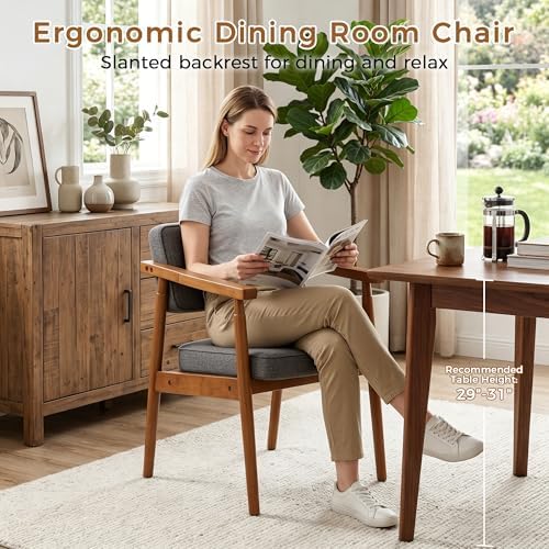 LSSPAID Dining Chairs Set of 4, Fabric Upholstered - Image 5