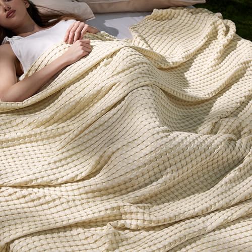Bedsure Cooling Waffle Blanket for Hot Sleepers by BEDSURE