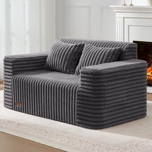ZurNesfure Sofa Couch Loveseat Boneless Sofa by ZurNesfure