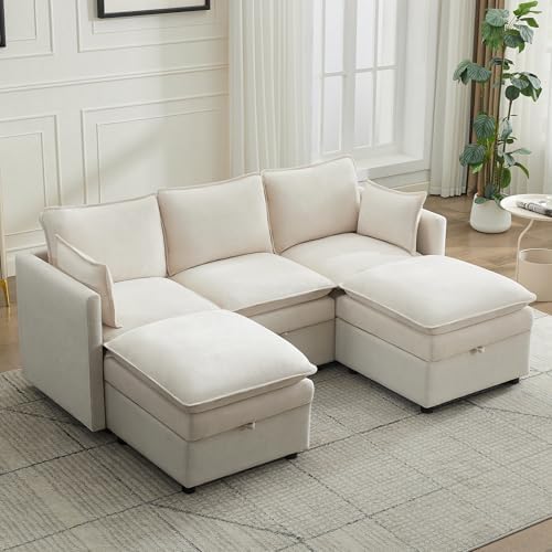 80" Cloud Modular 3 Seater Sofa by Abbrevi