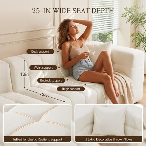 107" Cloud Sectional Couch - Image 5