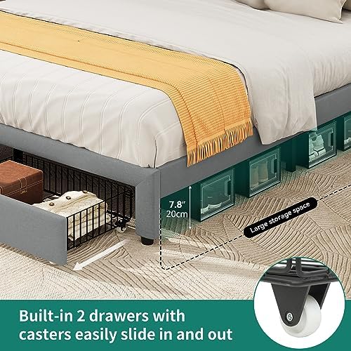 YITAHOME Storage Bed Frame, Queen Size Bed Frame - Image 4