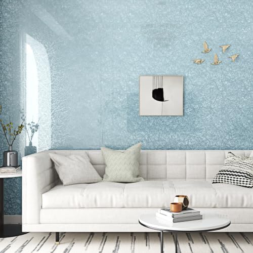 Wallercity Modern Shiny Marble Blue Lines Contacta Paper Granite Wallpapers - Image 5