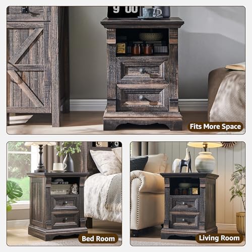Nightstand with Charging Station - Image 3