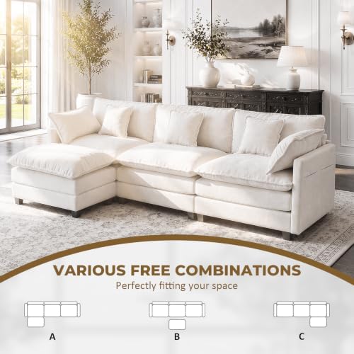 LEVELEVE 112" L-Shape Modular Sofa - Image 3