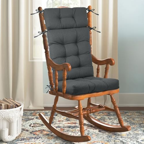 Rocking Chair Cushions Indoor High Back Set by ROFIEJOX