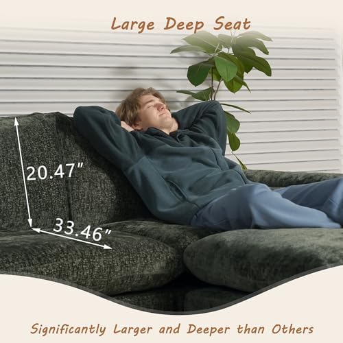 EASE MOOSE 147" Cloud Sofa Bed, Boneless Couches - Image 4
