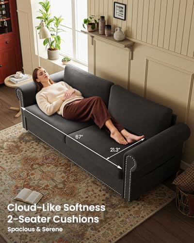 Queen Pull Out Sofa Bed | 83" Large Sleeper Sofa - Image 5
