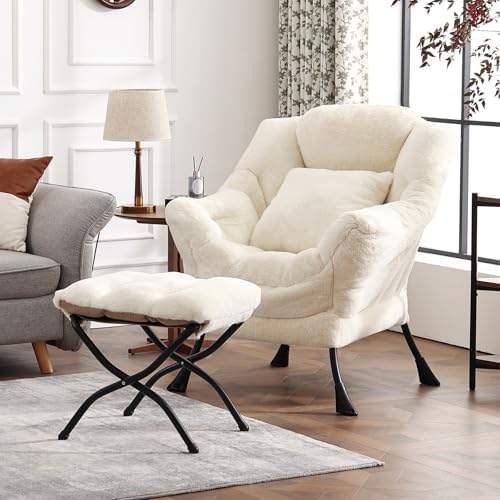 Lazy Chair with Ottoman, Comfy Reading Chair - Image 5