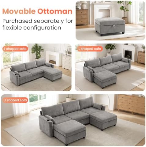 110" Modular Sectional Couch - Image 6