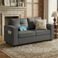 TYBOATLE 65" Small Couches for Bedroom, Modern Tufted Comfy Loveseat by TYBOATLE