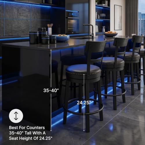 Signature Design by Ashley 1-Piece Counter Height Bar Stool - Image 4