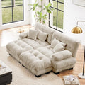Modular Sectional Sofa for Living Room, 94.4" U-Shaped Comfy Couch by Wunlerlant