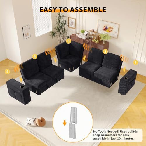 Modular Sectional Sleeper Sofa - Image 7