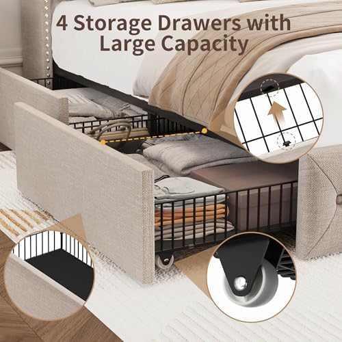 BRELTAM Queen Size Bed Frame - Image 3