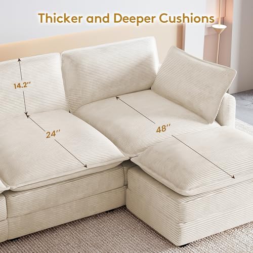 ROWHY 112'' Modular Sectional Cloud Couch - Image 6
