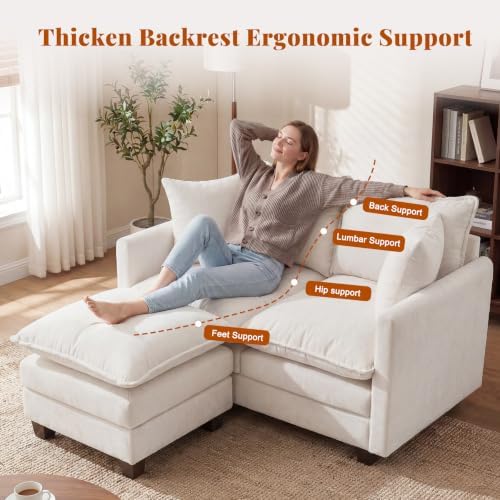 50'' L-Shape Loveseat Sofa - Image 5