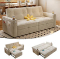 73.2'' Sleeper Sofa Full Size, Pre-Assembled Corduroy Futon by Tabaray