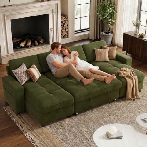 WEUP Modular Sectional Sleeper Sofa Bed, Pull Out Couch by Unknown