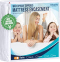 Utopia Bedding Twin Size Mattress Protector Zippered, 100% Waterproof by UTOPIABEDDING