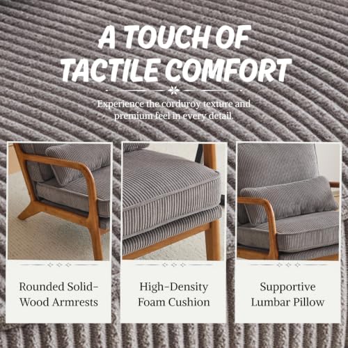 Karl home Mid-Century Modern Accent Reading Chair - Image 5