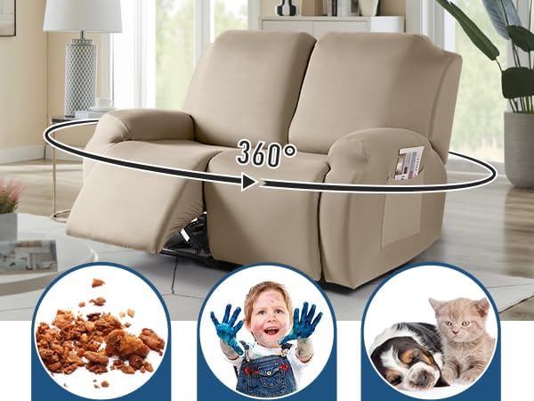 TAOCOCO Recliner Loveseat Covers Stretch Sofa Covers - Image 4