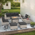 Outdoor Patio Furniture Set PE Wicker Rattan Outdoor Sectional Sofa by MuphyersPatioFurniture