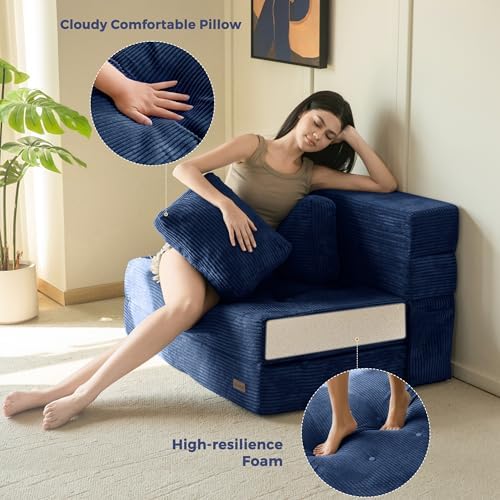 MAXYOYO Convertible Sofa Bed, Fold Out Sofa Couch - Image 5