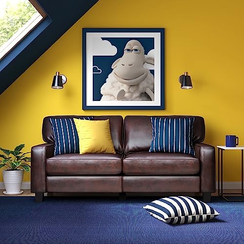 Serta Palisades 73" Track Arm Sofa, Durable Bonded Leather, Soft Pillow Back - Image 2