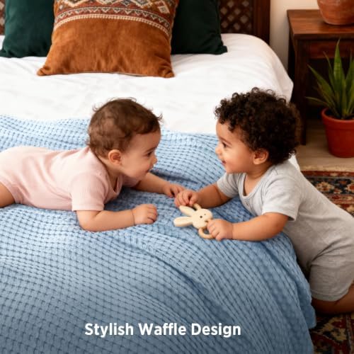 Bedsure Cooling Waffle King Blanket - Image 5