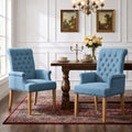 Dining Chair with Arms, Upholstered High Back Dining Room Chairs by WUTUTUEE