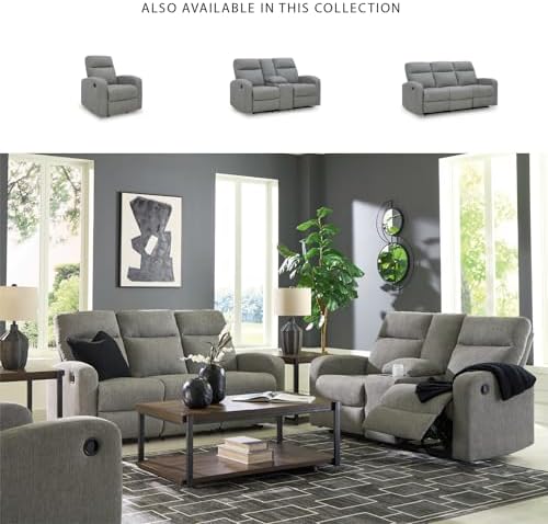 Signature Design by Ashley Manual Reclining Sofa Couch - Image 5