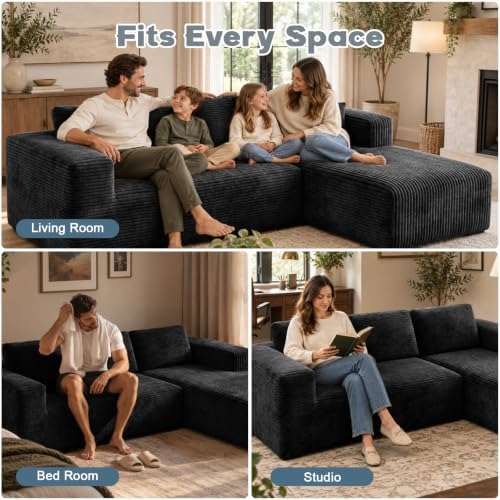 93" L-Shaped Modular Sectional Sofa - Image 6