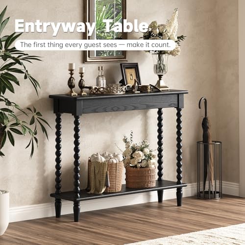45" Narrow Entryway Table with Storage Shelf, 5 Min Assembly - Image 4