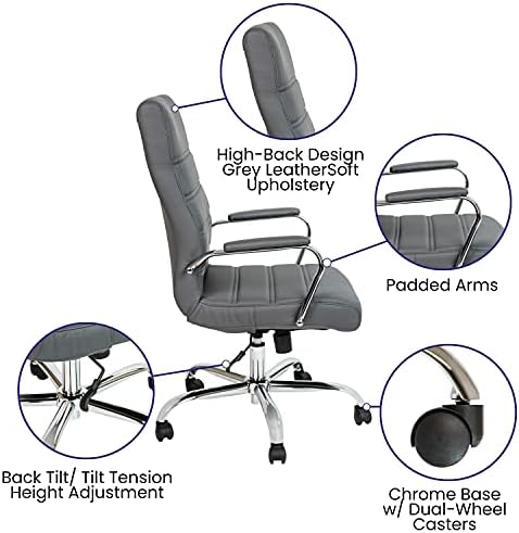 Flash Furniture LeatherSoft Executive Office Chair - Image 4