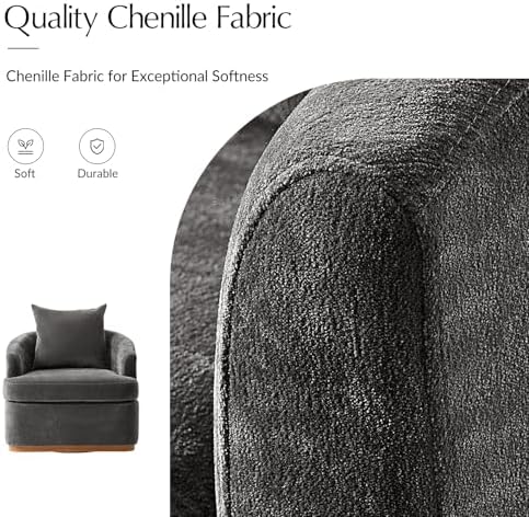 HULALA HOME Modern Swivel Accent Chair - Image 4