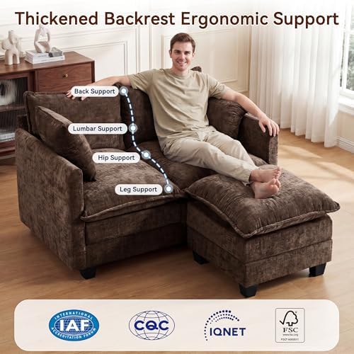 L-Shape Loveseat Sofa Couch - Image 5